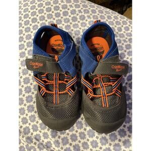 OshKosh B'Gosh TODDLER BOYS EVERPLAY SANDALS Grey/blue/orange 10